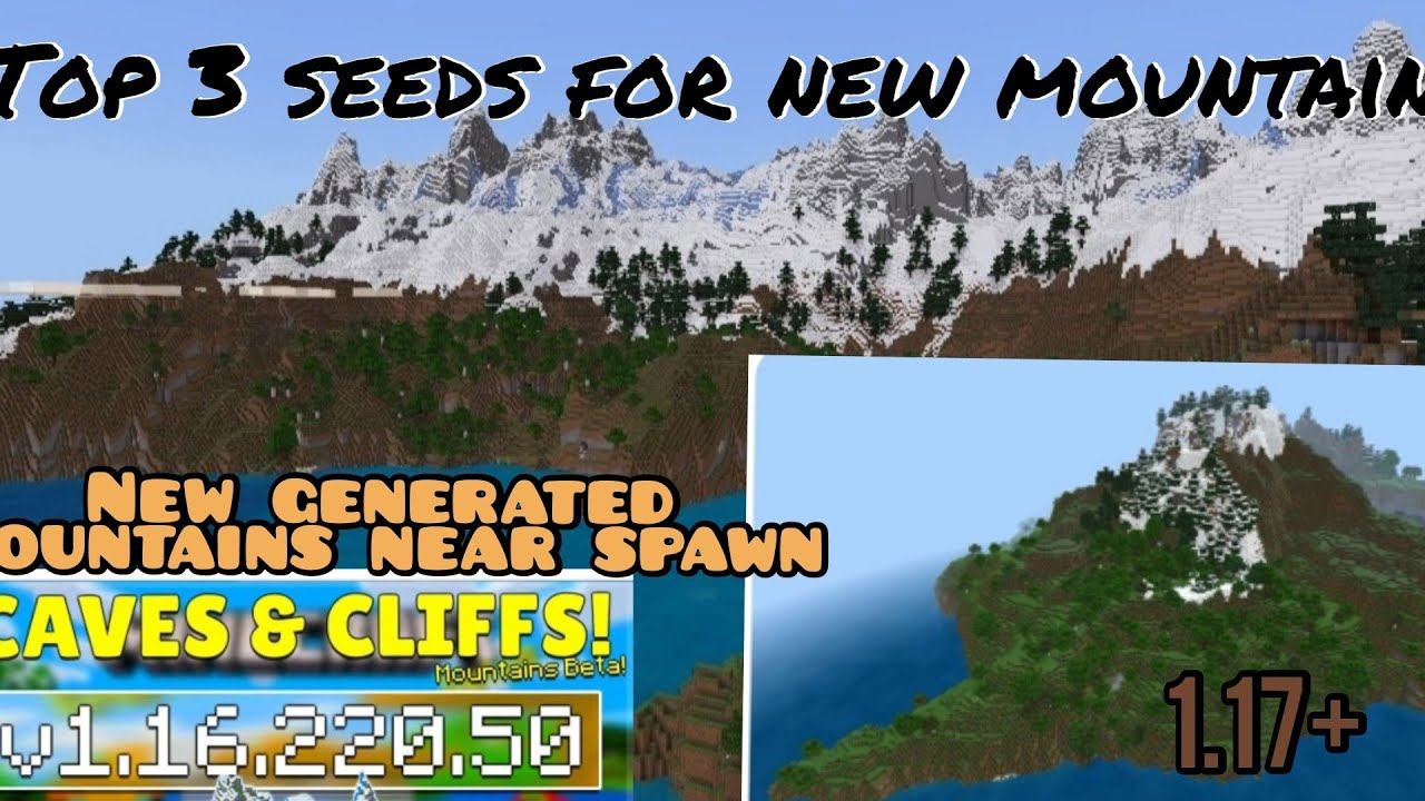 MINECRAFT 1.17,TOP 3 SEEDS FOR IMPROVED CLIFF, MOUNTAIN GENERATION, RIGHT AT SPAWN, 1.16.220.50+ смотреть онлайн
