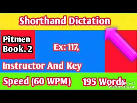 60 WPM, Exercise No 117, Book 2 Shorthand Dictation | Shorthand Tv смотреть онлайн