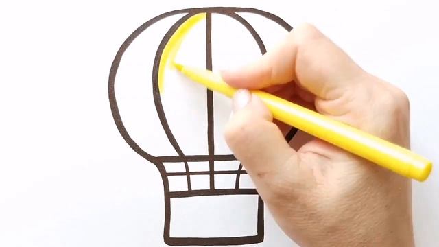 ВОЗДУШНЫЙ ШАР / мультик раскраска для детей / Нарисуй Ка смотреть онлайн