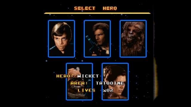 SNES Super Star Wars Return of the Jedi Cheat Debug Menu,Level Skip,Invincibility смотреть онлайн