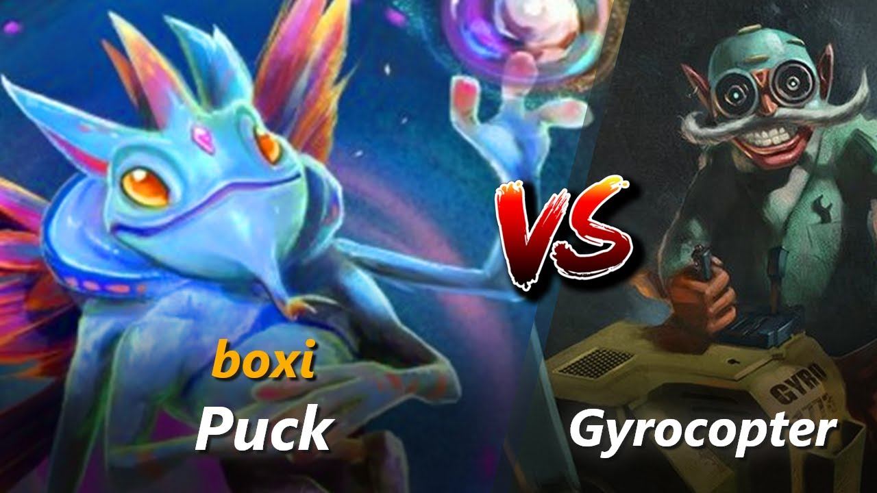 How to Puck mid vs Gyrocopter (feat. boxi) | First 10 minutes смотреть онлайн