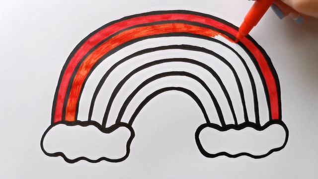 Как нарисовать РАДУГУ / Мультик раскраска РАДУГА / Нарисуй Ка смотреть онлайн