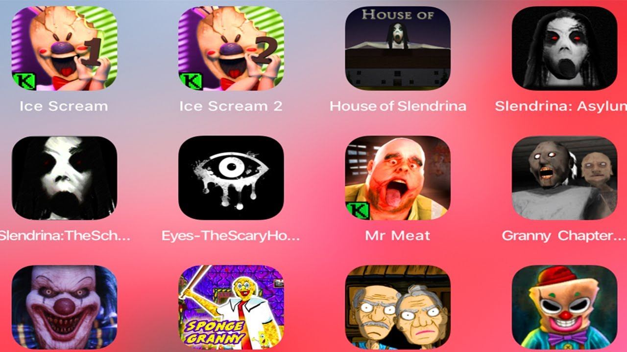 Ice Scream Ice Scream 2,Slendrina,Slendrina Asylum,Slendrin The School,Eyes Horror,Mr Meat,Granny смотреть онлайн