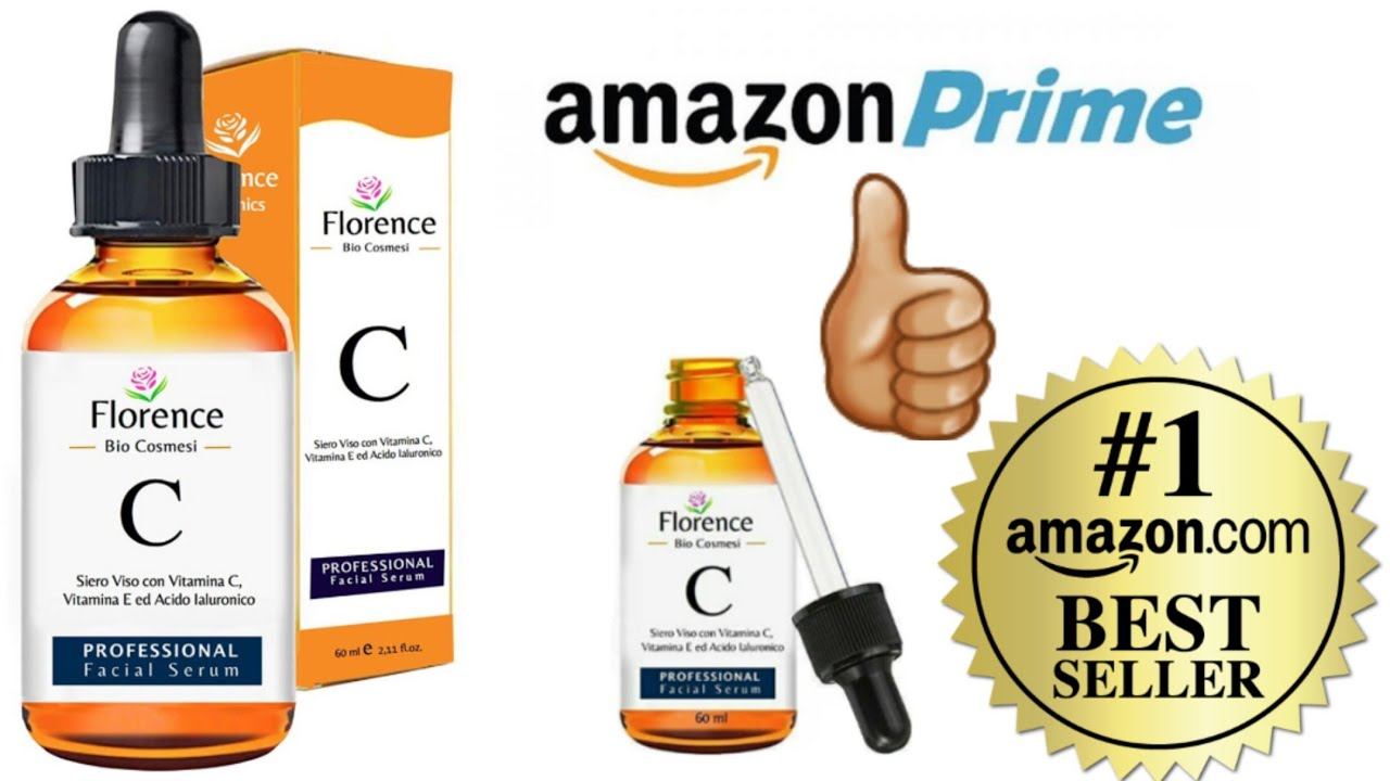 Florence Vitamin C Facial Serum With Aloe Vera, Vit E &Hyaluronic Acid. Amazon Prime Best Sellers. смотреть онлайн