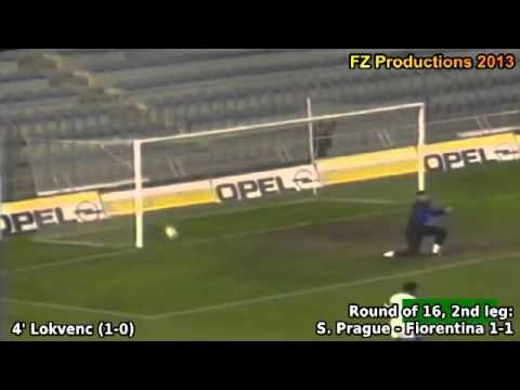 Cup Winners Cup 1996-1997, Round Of 16 (2nd Leg): Sparta Prague - Fiorentina 1-1 (Lokvenc Goal)