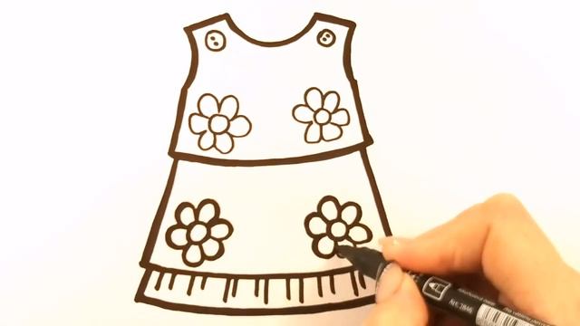 ПЛАТЬЕ / мультик раскраска для детей / Нарисуй Ка смотреть онлайн