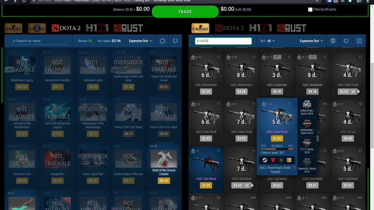 2 Часть обзора на обменни Loot.farm смотреть онлайн