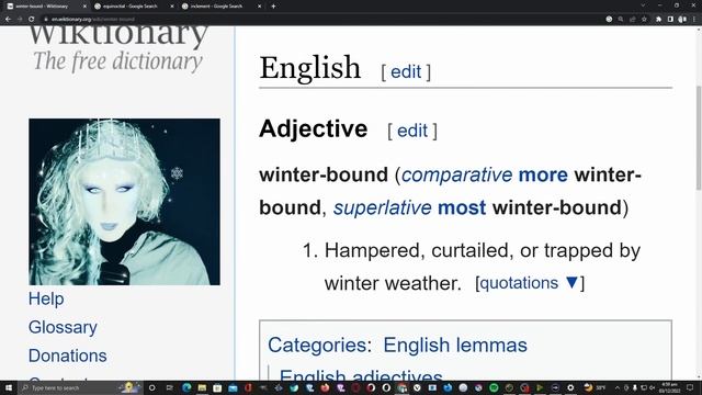 W: Winter-bound: Adjective: English: Wandering Wikis: Moribund Institute смотреть онлайн