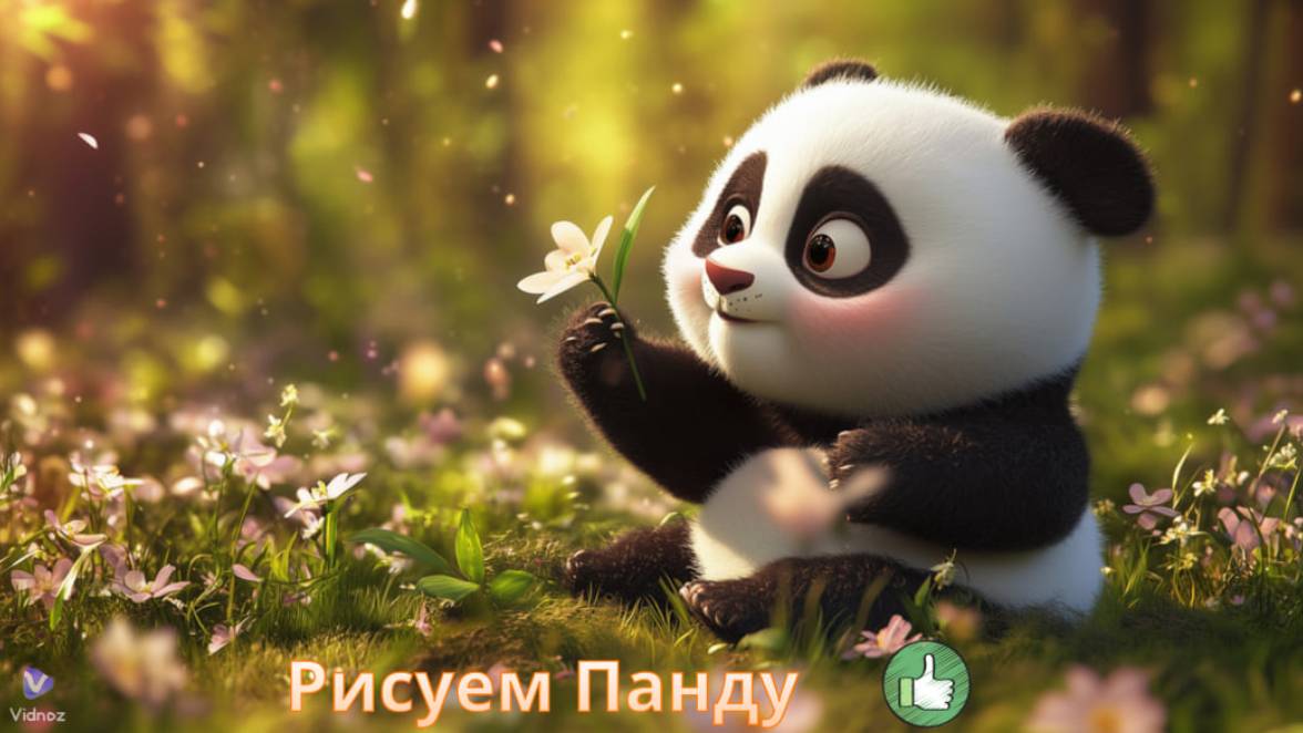 Маленькие художники: Рисуем Панду - Детский образовательный мультфильм смотреть онлайн