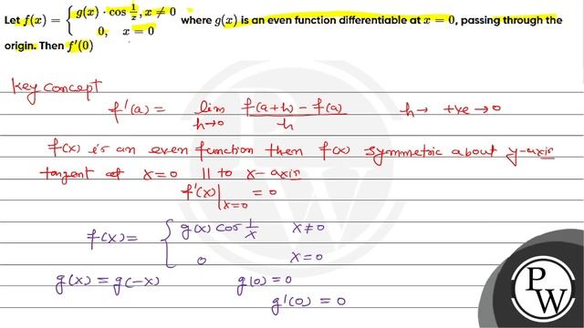 Let \( f(x)=\left\{\begin{array}{c}g(x) \cdot \cos \frac{1}{x}, x \neq 0 \\ 0, \quad x=0\end{arr... смотреть онлайн
