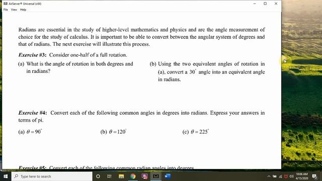 A2 Unit 11 Pages 5-8 Radian Angle Measure смотреть онлайн