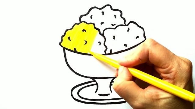 Как нарисовать МОРОЖЕНОЕ / Мультик раскраска МОРОЖЕНОЕ / Нарисуй Ка смотреть онлайн