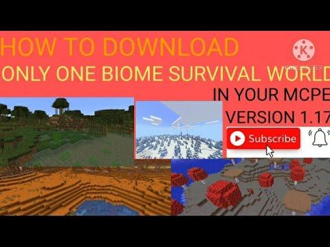 HOW TO DOWNLOAD ONLY ONE BIOME SURVIVAL IN YOUR MINECRAFT POCKET EDITION смотреть онлайн