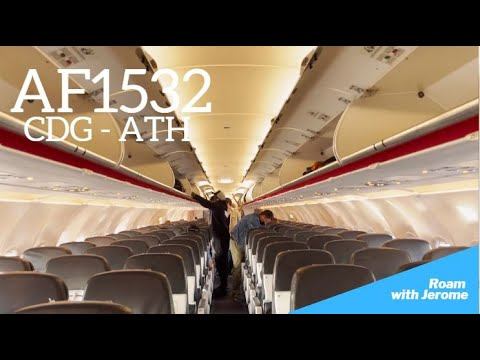 Air France | Economy Class | Airbus 320-200 | AF1532 | Paris To Athens | CDG To ATH #AirFrance