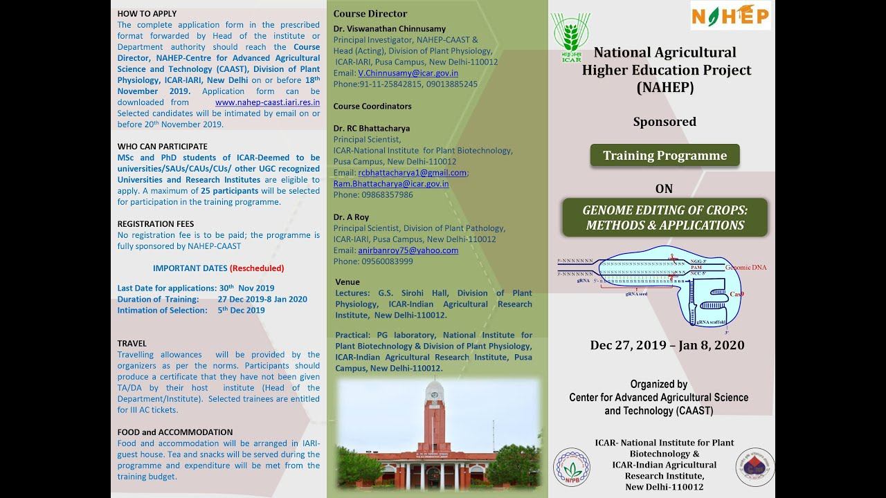 Genome Editing The Way Forward by Dr Amitabh Mohanty, Programme Director,jan6,20 смотреть онлайн