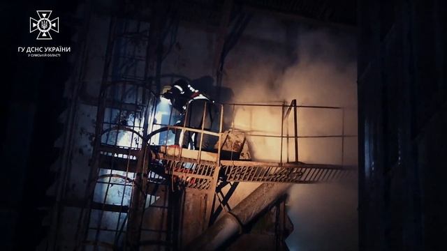 У Сумах рятувальники ліквідували пожежу в зерносушарці смотреть онлайн