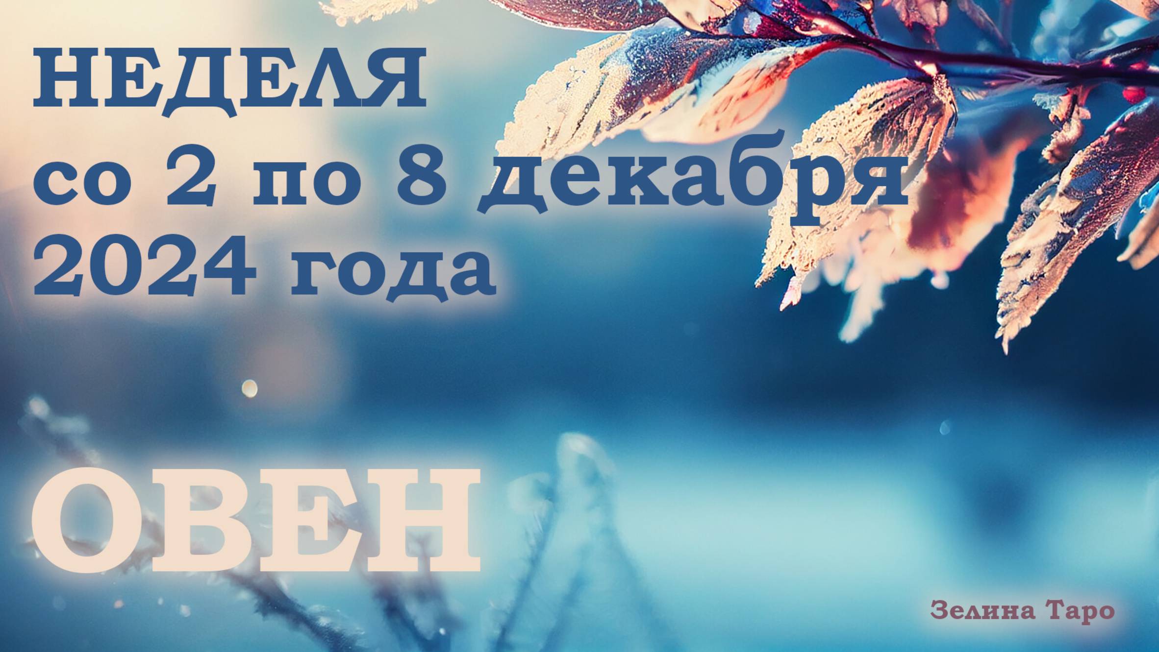 ОВЕН | Таро прогноз на неделю со 2 по 8 декабря 2024 года