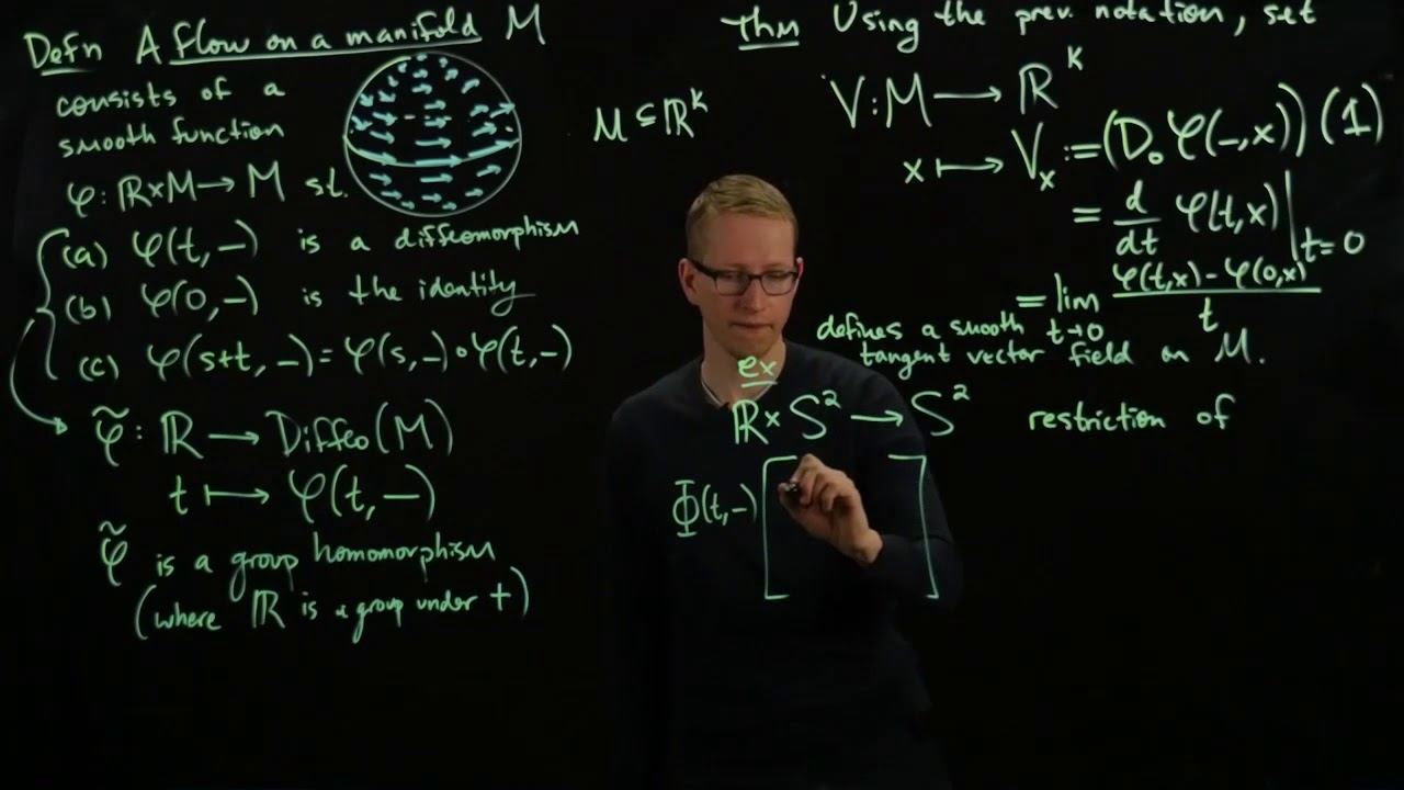 Analysis II Lecture 15 Part 2 flows on manifolds смотреть онлайн