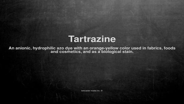 Medical vocabulary: What does Tartrazine mean смотреть онлайн