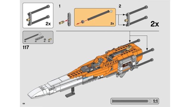 📕 LEGO 75273 INSTRUCTIONS Star Wars Poe Dameron's X-wing Fighter 2020 [124 PAGES] смотреть онлайн