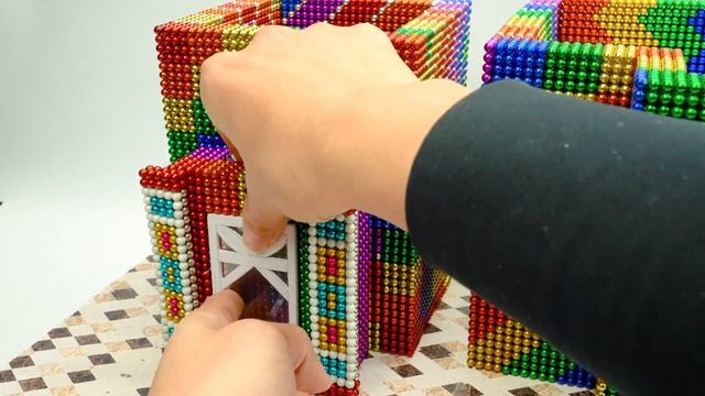 Build Underground Temple Tunnel and Water Slide Pool From Magnet Balls смотреть онлайн