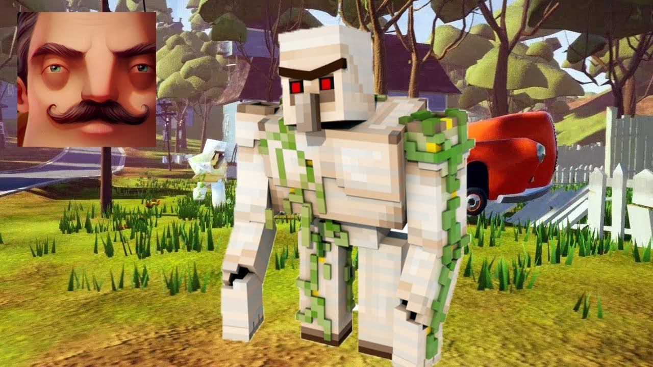 Hello Neighbor - My New Neighbor Iron Golem Minecraft Act 1 Gameplay Walkthrough Part 565 смотреть онлайн