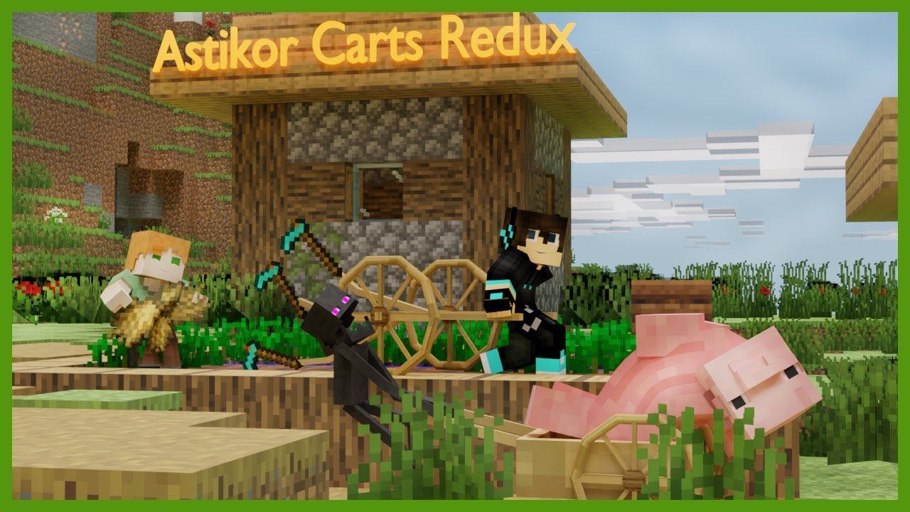 Astikor Carts Redux - Pflugmaschine Und Supply Cart In Modded #minecraft  [1.19.4 - 1.20.1]