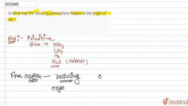 In what way the reducing atmosphere helpedin the origin of life ? | 12 | EVOLUTION | BIOLOGY | P... смотреть онлайн