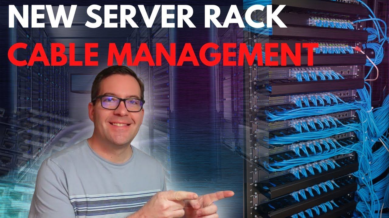New Home Server Rack Cable Management - New Patch panel and cabling! смотреть онлайн