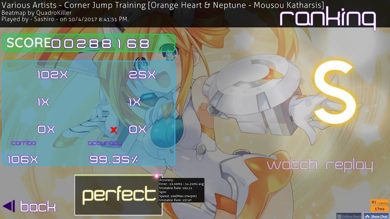 Osu! Various Artists Corner Jump Training Orange Heart & Neptune Mousou Katharsis смотреть онлайн