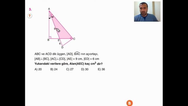BİLGİ SARMAL GEOMETRİ TYT - AYT SORU ÇÖZÜMLERİ 2021 (ÜÇGENDE ALAN 2 ) 😉HOCAD😉 смотреть онлайн