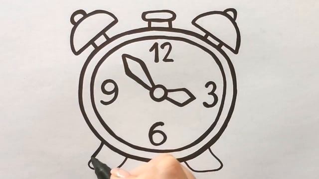 Как нарисовать БУДИЛЬНИК / мультик раскраска для детей / Нарисуй Ка смотреть онлайн