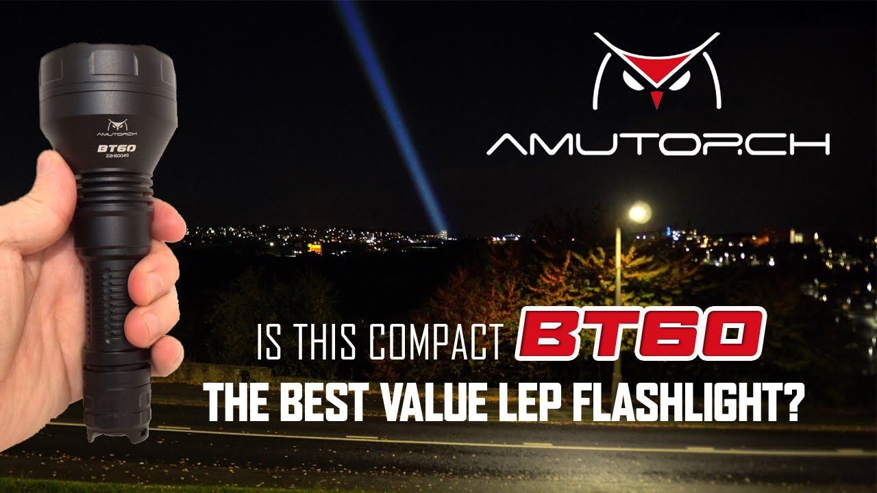 AMUTORCH BT60 - Shortest large diameter LEP Laser Flashlight! - 2560m beam range смотреть онлайн