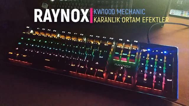 EN UYGUN FİYATLI RAYNOX KW 1000 GERÇEK MEKANİK BLUE SWITCH IŞIKLI GAMER KLAVYE смотреть онлайн
