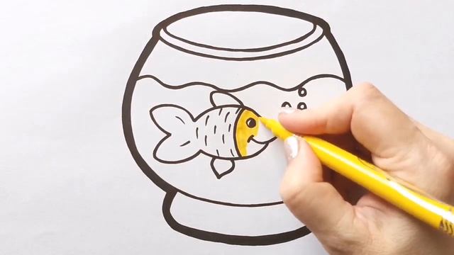 Как нарисовать АКВАРИУМ / раскраска для детей / Нарисуй Ка смотреть онлайн
