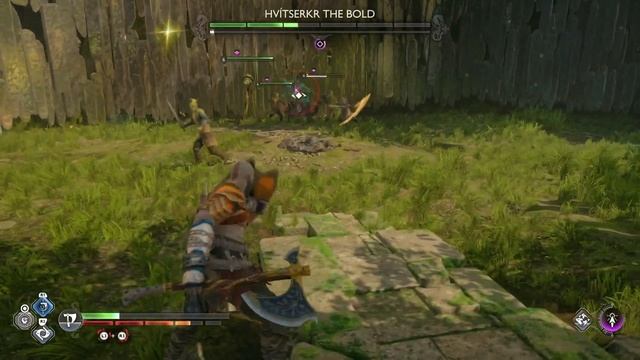 God of War Ragnarok - Hvitserker the Bold - Berserker Gravestone Boss Fight Battle смотреть онлайн