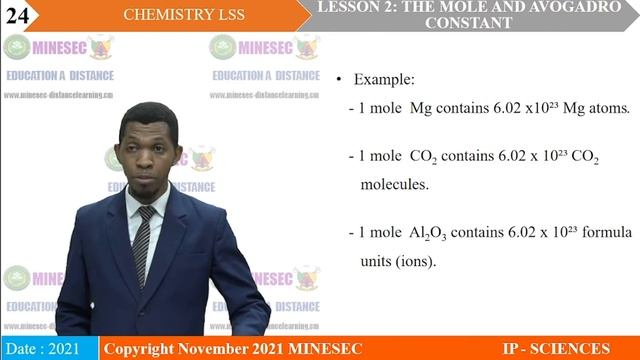 IP-SC CHEMISTRY LSS LESSON 2 THE MOLE AND AVOGADRO CONSTANT смотреть онлайн