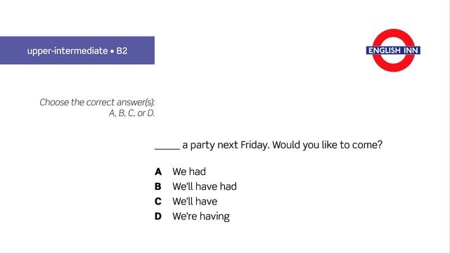 English in 3 minutes (Upper-Intermediate / B2) - Grammar Test 15 смотреть онлайн