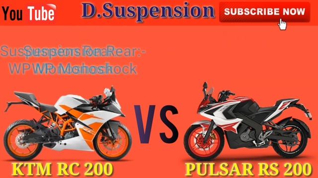 Ktm Rc 200 Vs Pulsar Rs 200 Full Comparison | Comparing Bikes. смотреть онлайн