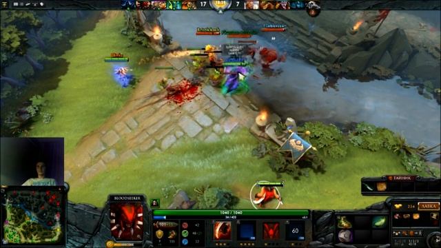 Изи катка на BLOODSEEKER, DOTA 2 смотреть онлайн