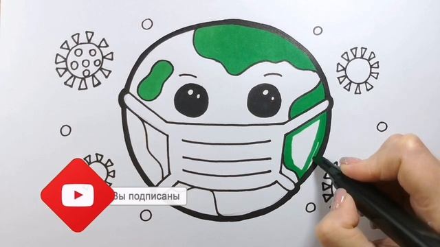 Рисунок о КОРОНАВИРУСЕ (COVID-19) Легко / Нарисуй Ка смотреть онлайн