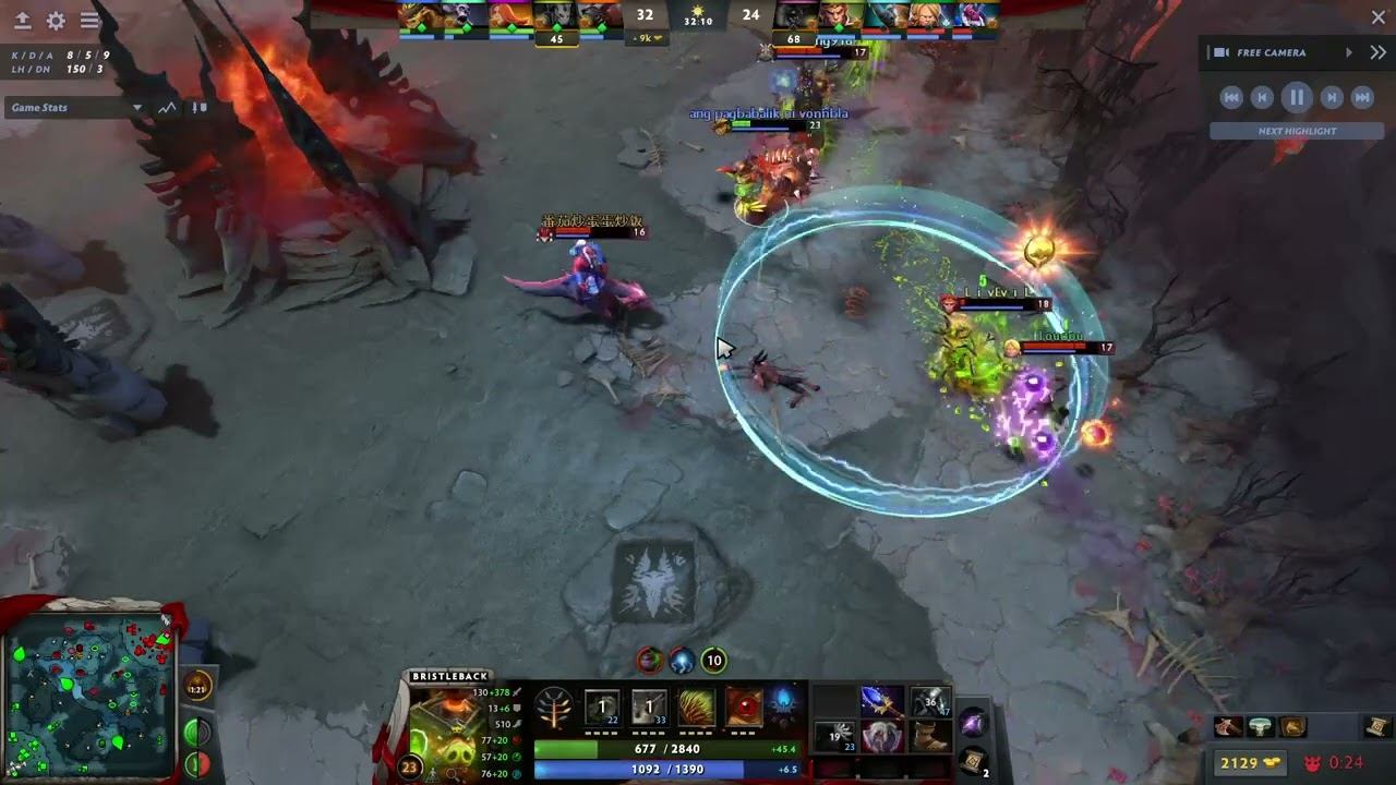 For some reason they can't kill my Bristleback - Dota 2 смотреть онлайн