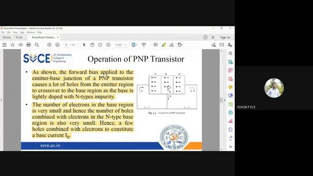 Electron Devices | Lecture-18 | OPERATION OF PNP TRANSISTORS (BJTs) смотреть онлайн