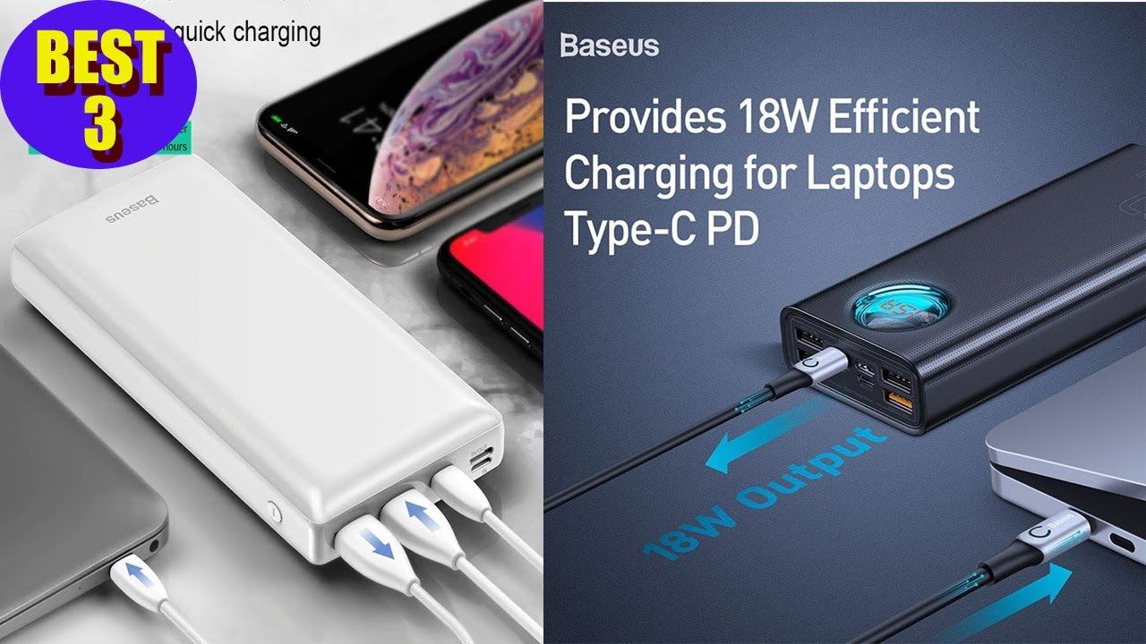 Best 3 Baseus Big Capacity Power Bank For Mobile Phone смотреть онлайн