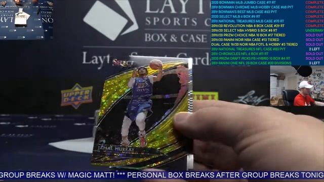 201920 Panini Select Basketball Hobby Hybrid 5 Box Break #8 смотреть онлайн