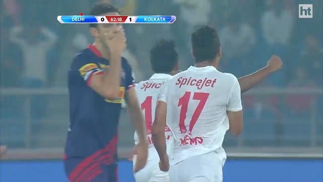 ISL: 10-man Delhi Dynamos snatch fighting draw against Atletico de Kolkata смотреть онлайн