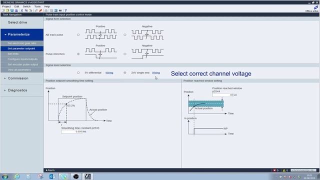 Siemens Sinamics V Assistant demonstration смотреть онлайн