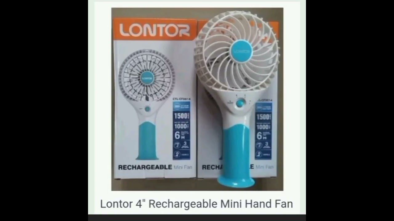 LONTOR RECHARGEABLE FAN смотреть онлайн