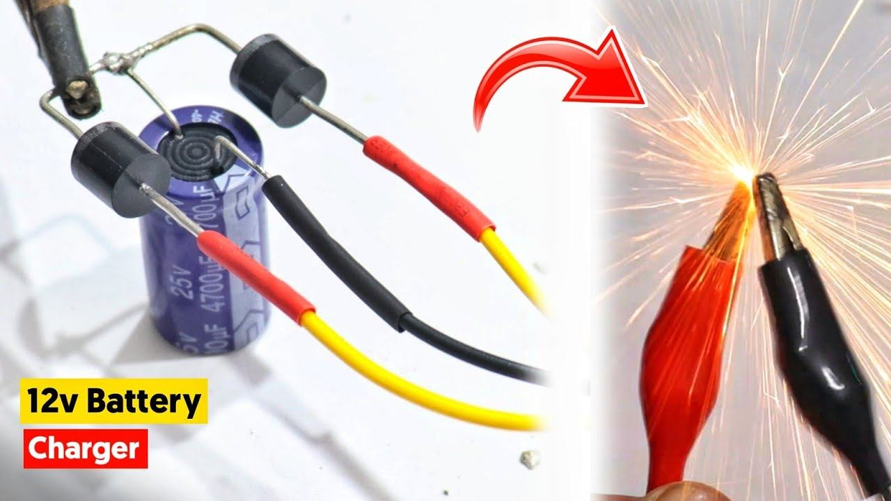 HOW TO MAKE A 12V BATTERY CHARGER || Centre tap rectifier (Very Simple) смотреть онлайн