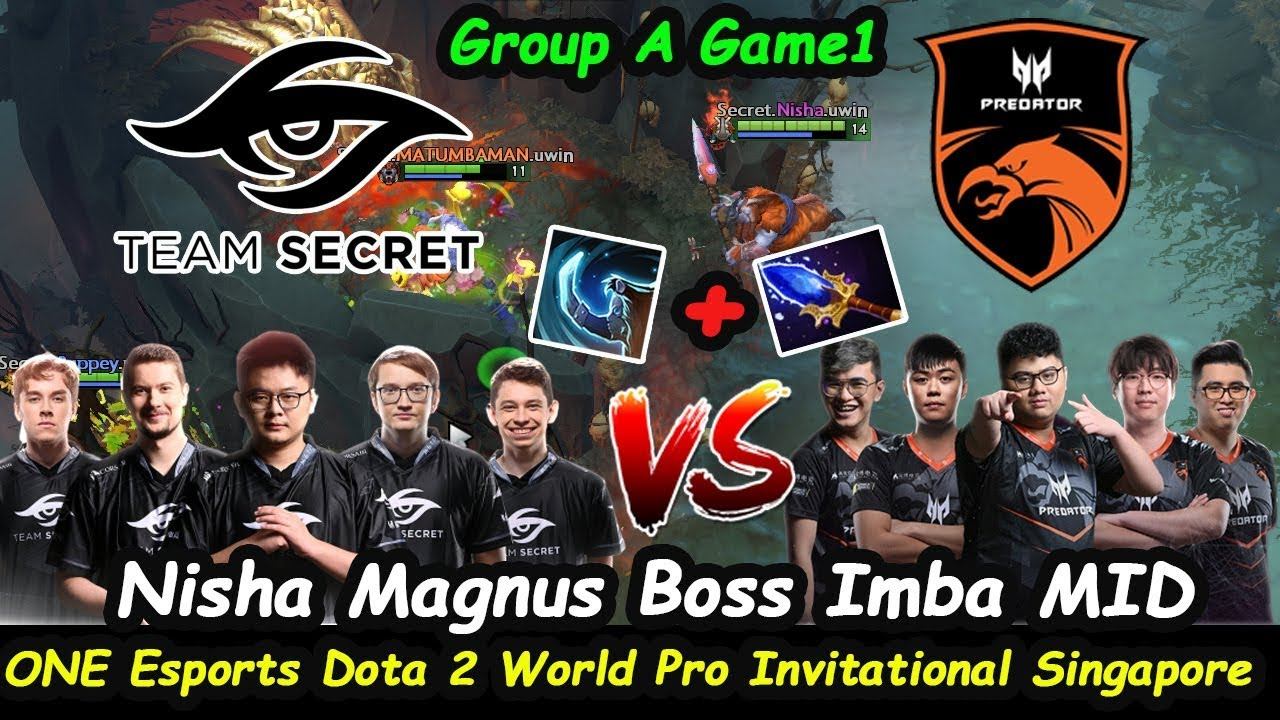 TNC Predator vs Secret | Nisha Magnus ONE Esports Dota 2 World Pro Invitational Singapore Game 1 смотреть онлайн